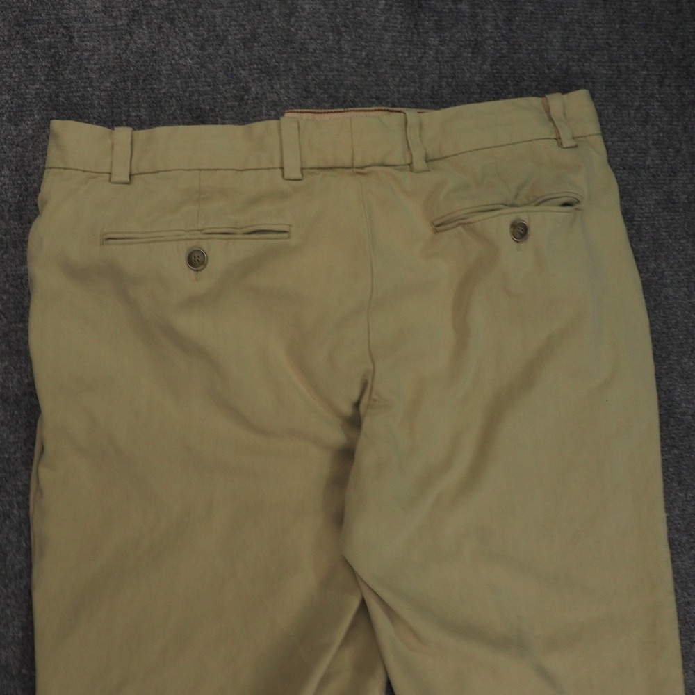 Tommy Bahama Pants Mens 34x34 Pleated Tan Solid Silk Cotton Island Coastal 3477 - Picture 9 of 11